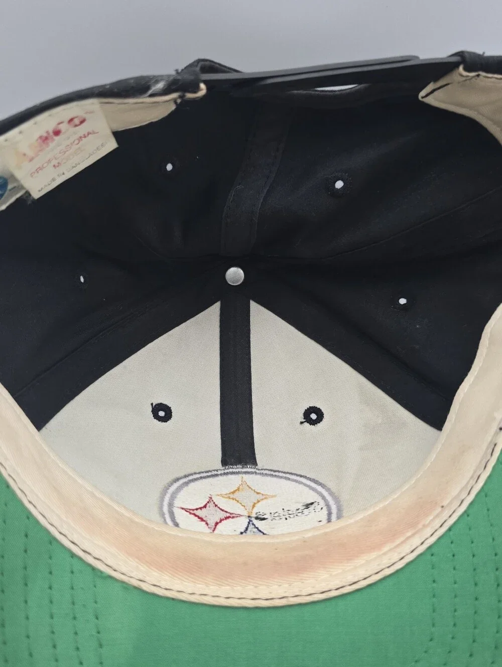 Vintage Annco Pittsburgh Steelers Black Adjustable Snapback Hat